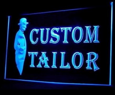 Custom Tailor Made Shirts Suits LED Neon Sign